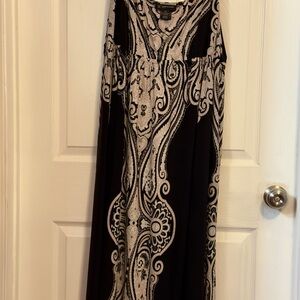 INC International Concepts Black and White Maxi Dress
